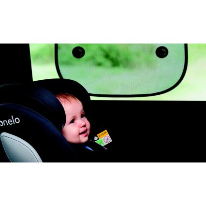 Lionelo - Protetor solar com ventosa SUNSHADE 2 unidades Preto