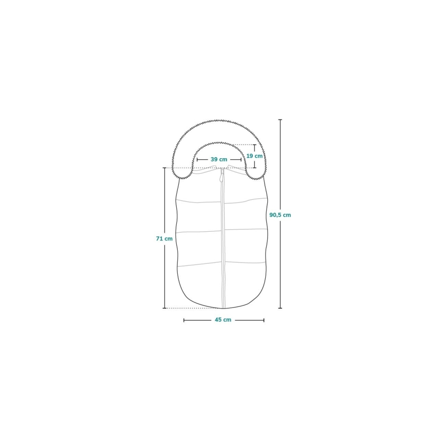Lionelo - Saco para carrinho infantil FRODE Black Carbon