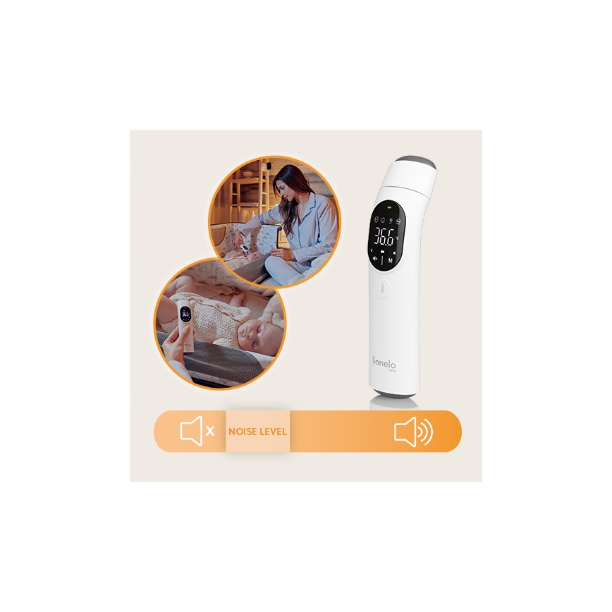 Lionelo - Termómetro de infravermelhos FEVERSCAN 2xAAA