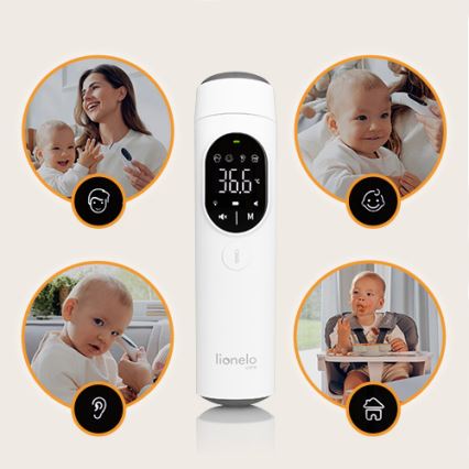 Lionelo - Termómetro de infravermelhos FEVERSCAN 2xAAA