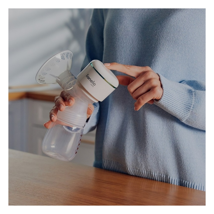 Lionelo - Bomba elétrica recarregável para extração de leite materno FIDI PLUS 5V 1200 mAh 180 ml