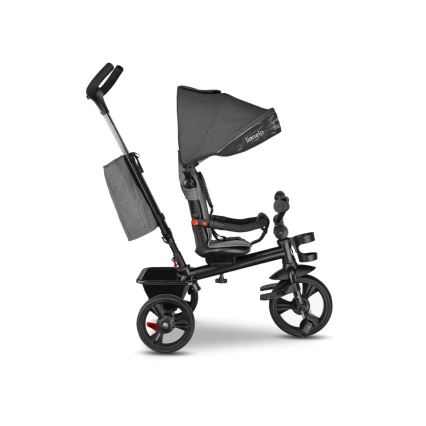 Lionelo - Triciclo de criança HAARI cinzento/preto