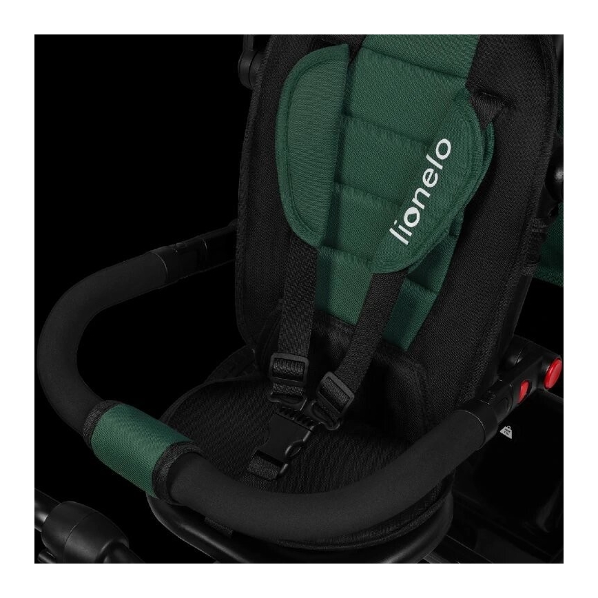 Lionelo - Triciclo de criança HAARI verde/preto