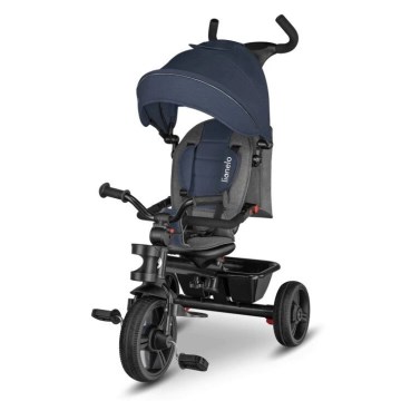 Lionelo - Triciclo infantil HAARI azul marinho/cinza
