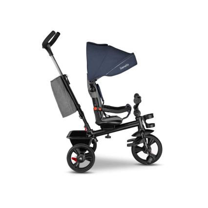 Lionelo - Triciclo infantil HAARI azul marinho/cinza