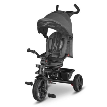 Lionelo - Triciclo infantil HAARI cinza/preto