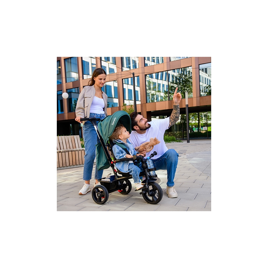 Lionelo - Triciclo infantil HAARI verde/preto