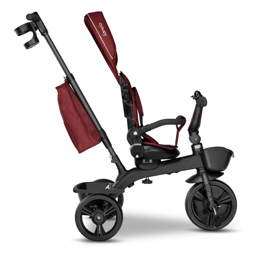 Lionelo - Triciclo infantil KORI Vermelho Borgonha