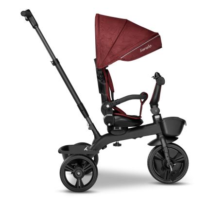 Lionelo - Triciclo infantil KORI Vermelho Borgonha