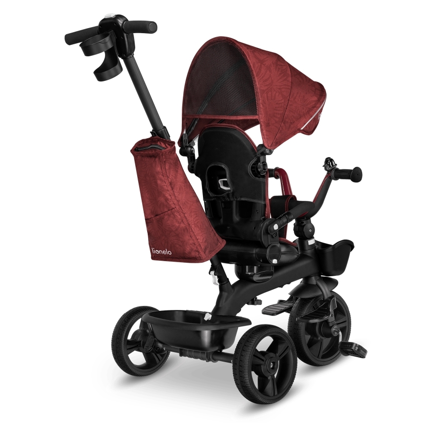 Lionelo - Triciclo infantil KORI Vermelho Borgonha