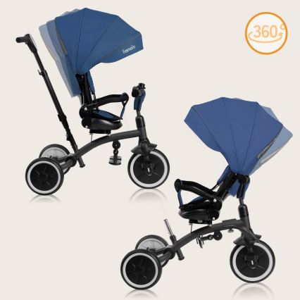 Lionelo - Triciclo infantil TRIS PLUS Azul Denim