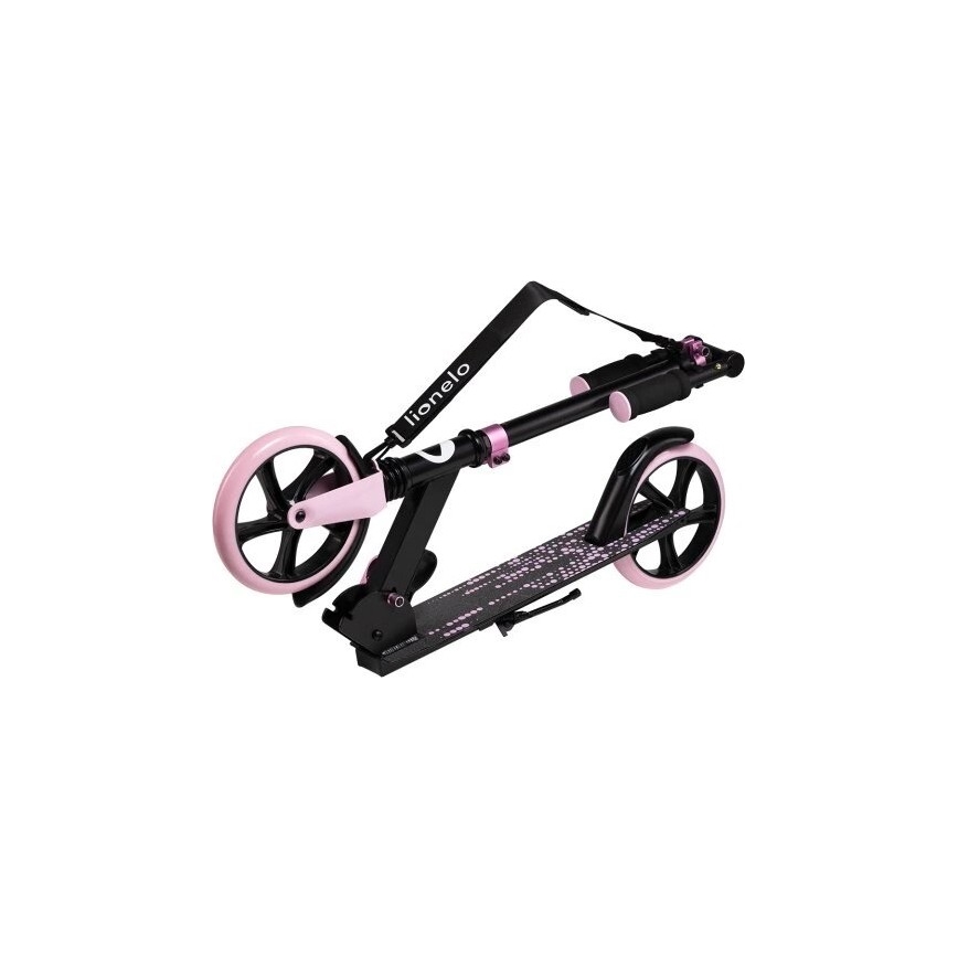 Lionelo - Trotinete de Criança LUCA preto/rosa
