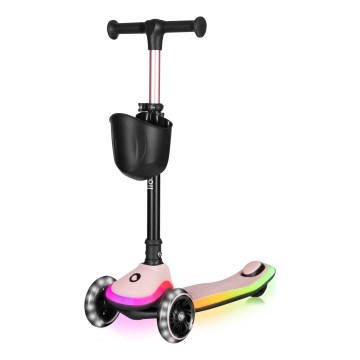 Lionelo - Trotinete infantil MEY 3xAAA Pink Rose