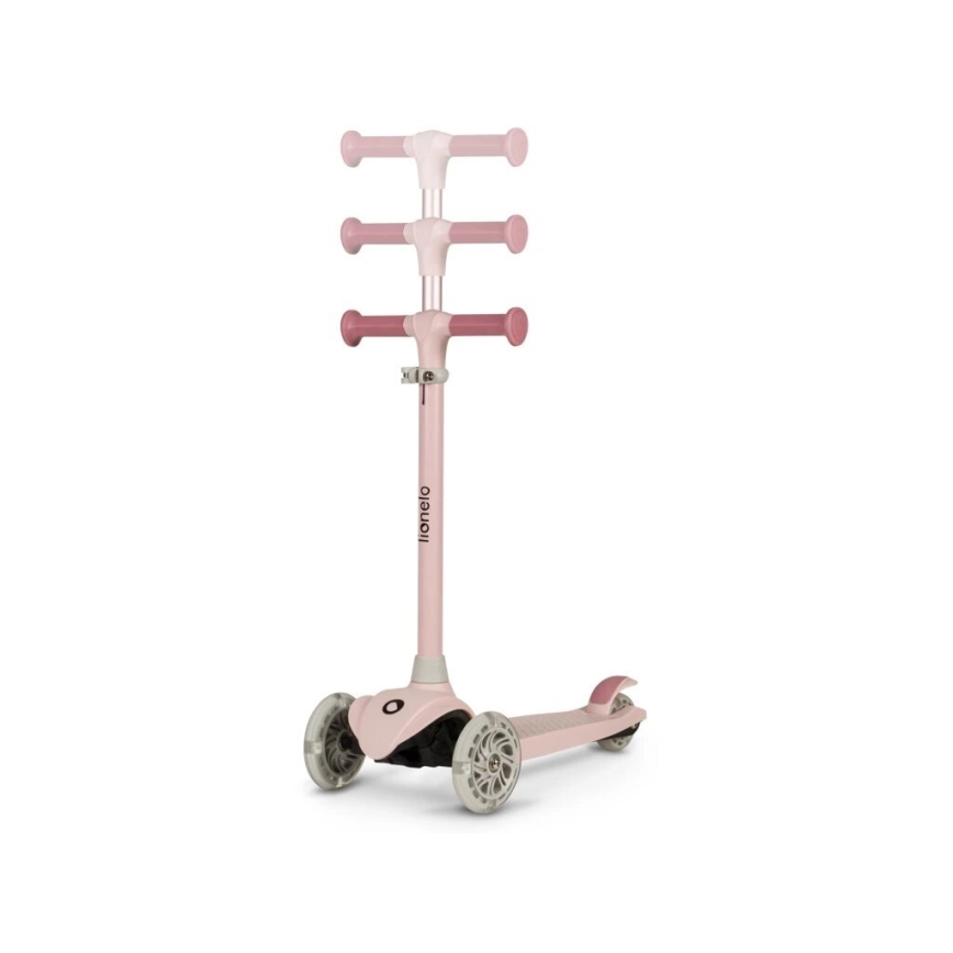 Lionelo - Trotinete para crianças JESSY 3xAA rosa