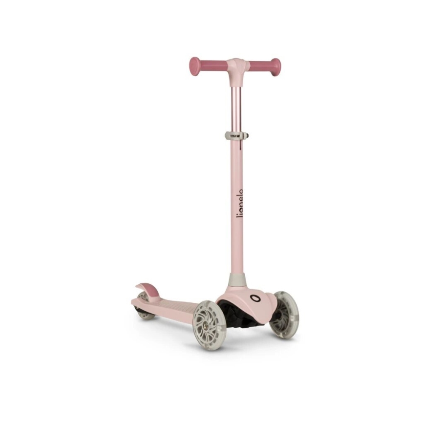 Lionelo - Trotinete para crianças JESSY 3xAA rosa