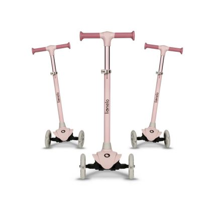 Lionelo - Trotinete para crianças JESSY 3xAA rosa