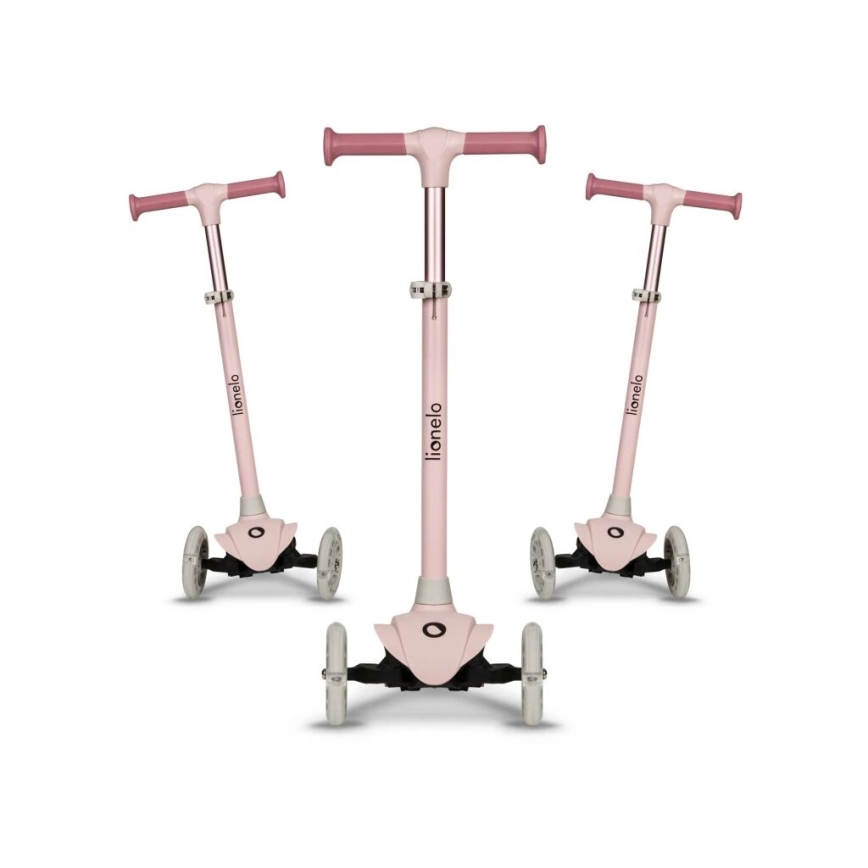 Lionelo - Trotinete para crianças JESSY 3xAA rosa