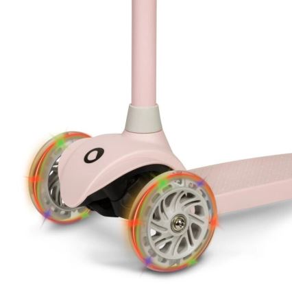 Lionelo - Trotinete para crianças JESSY 3xAA rosa