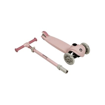 Lionelo - Trotinete para crianças JESSY 3xAA rosa