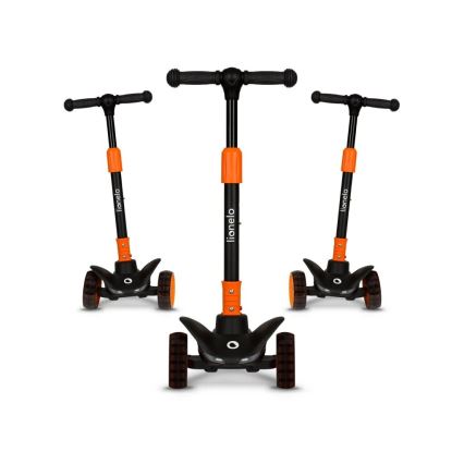 Lionelo - Trotinete para crianças TIMMY 3xAA laranja/preto