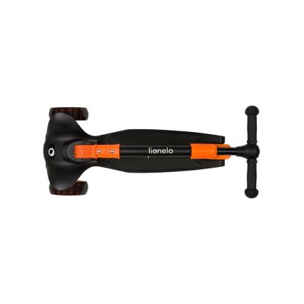 Lionelo - Trotinete para crianças TIMMY 3xAA laranja/preto
