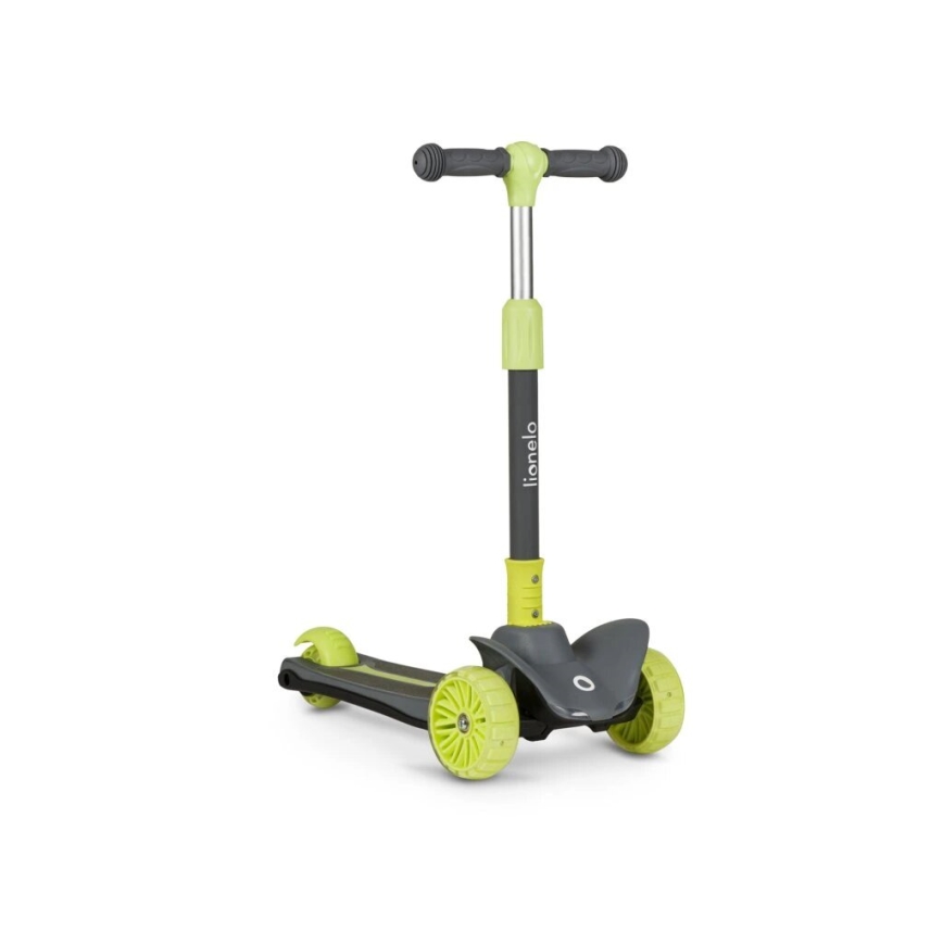 Lionelo - Trotinete para crianças TIMMY 3xAA verde/cinzento