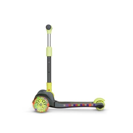 Lionelo - Trotinete para crianças TIMMY 3xAA verde/cinzento