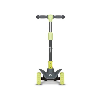 Lionelo - Trotinete para crianças TIMMY 3xAA verde/cinzento