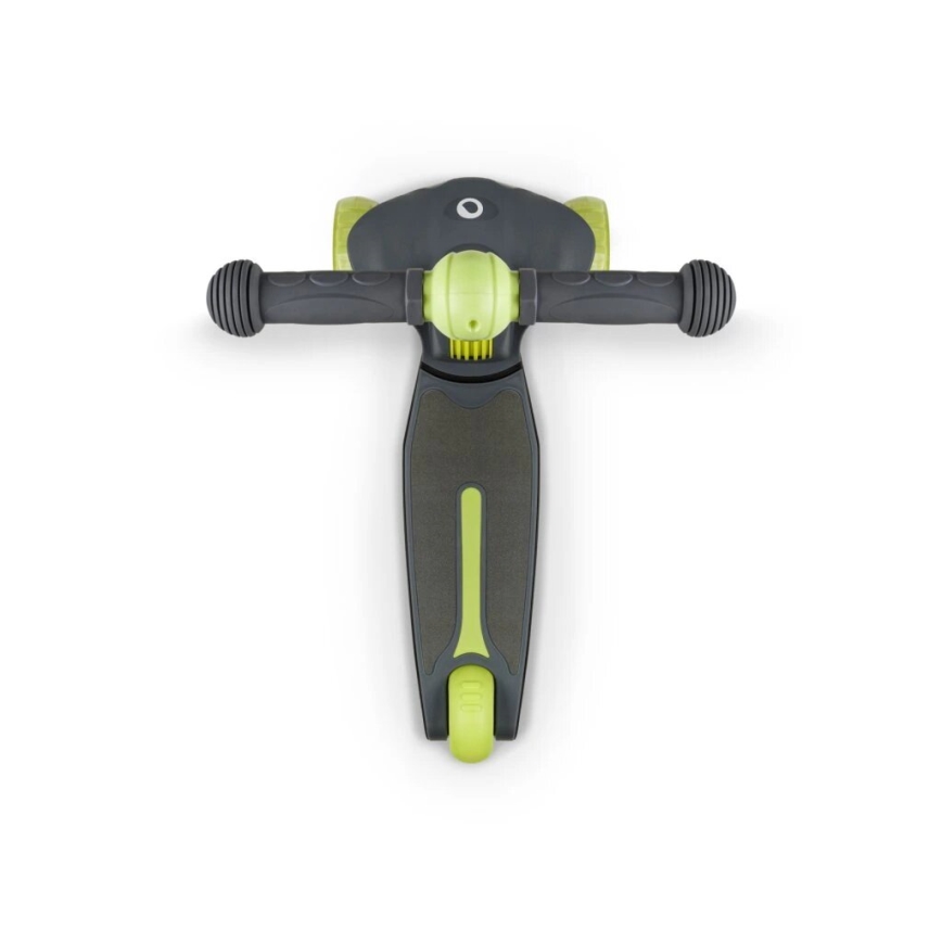 Lionelo - Trotinete para crianças TIMMY 3xAA verde/cinzento