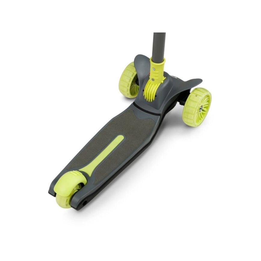 Lionelo - Trotinete para crianças TIMMY 3xAA verde/cinzento