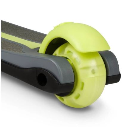 Lionelo - Trotinete para crianças TIMMY 3xAA verde/cinzento