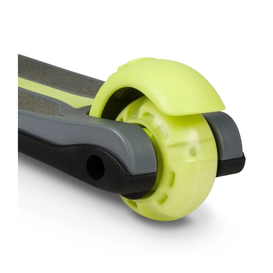 Lionelo - Trotinete para crianças TIMMY 3xAA verde/cinzento