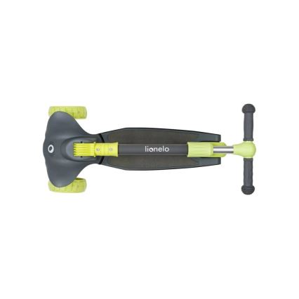 Lionelo - Trotinete para crianças TIMMY 3xAA verde/cinzento