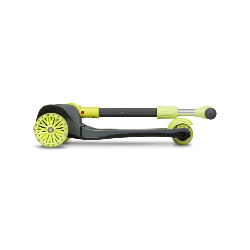 Lionelo - Trotinete para crianças TIMMY 3xAA verde/cinzento