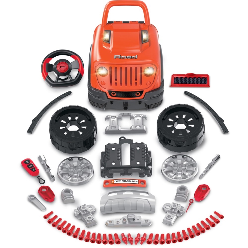 Loja de reparação automóvel infantil laranja/cinzento