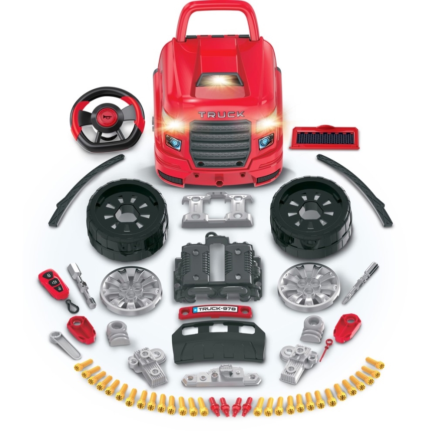 Loja de reparação automóvel infantil vermelha