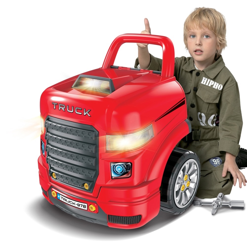 Loja de reparação automóvel infantil vermelha