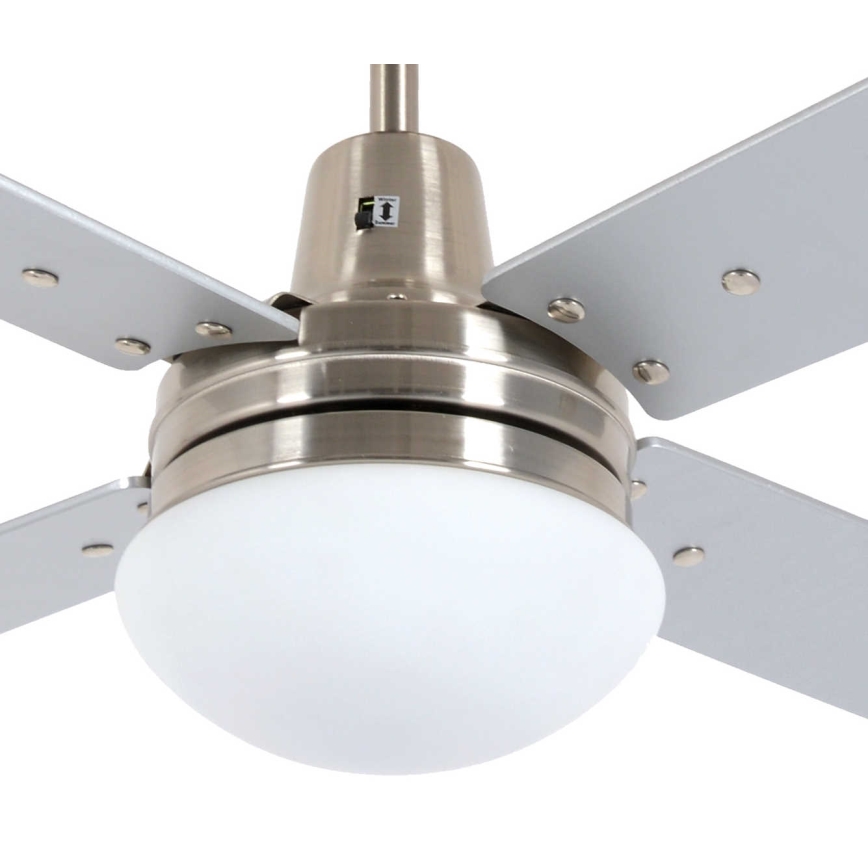 Lucci Air 210334 - Ventoinha de teto AIRFUSION QUEST 1xE27/60W/230V madeira/cromado mate + comando