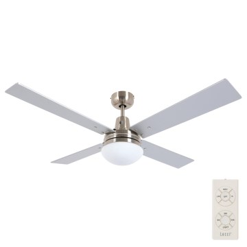 Lucci Air 210334 - Ventoinha de teto AIRFUSION QUEST 1xE27/60W/230V madeira/cromado mate + comando