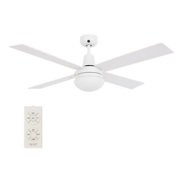 Lucci Air 210339 - Ventoinha de teto AIRFUSION QUEST 1xE27/60W/230V branco/madeira + comando