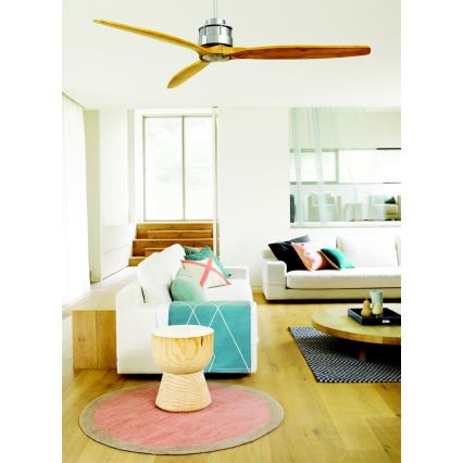 Lucci air 210506 - Ventilador de teto AIRFUSION AKMANI paulownia/marrom + controlo remoto