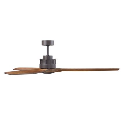 Lucci air 210507 - Ventilador de teto AIRFUSION AKMANI em paulownia/preto + controlo remoto