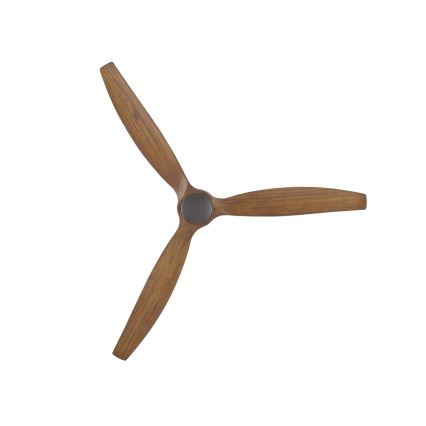 Lucci air 210507 - Ventilador de teto AIRFUSION AKMANI em paulownia/preto + controlo remoto