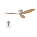 Lucci air 210519 - Ventilador de teto AIRFUSION RADAR cromo brilhante/madeira + controlo remoto