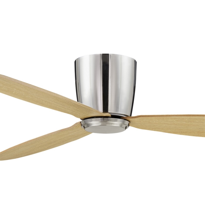 Lucci air 210519 - Ventilador de teto AIRFUSION RADAR cromo brilhante/madeira + controlo remoto