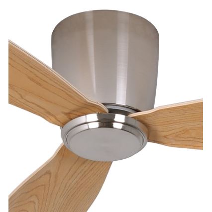 Lucci air 210519 - Ventilador de teto AIRFUSION RADAR cromo brilhante/madeira + controlo remoto