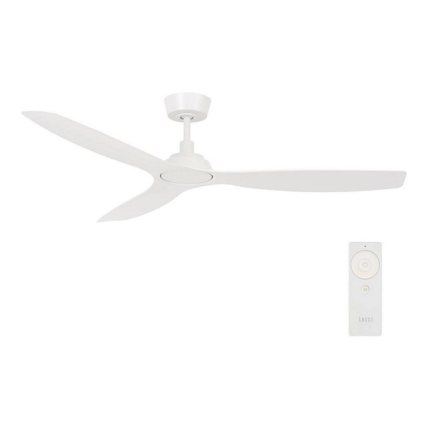 Lucci Air 210650 - Ventoinha de teto MOTO branco + controlo remoto