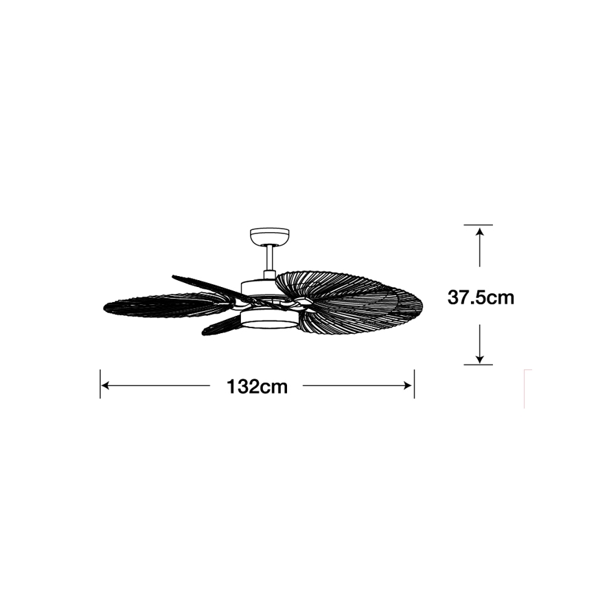 Lucci Air 210655 - Ventoinha de teto LED BALI 1xGX53/18W/230V castanho + controlo remoto