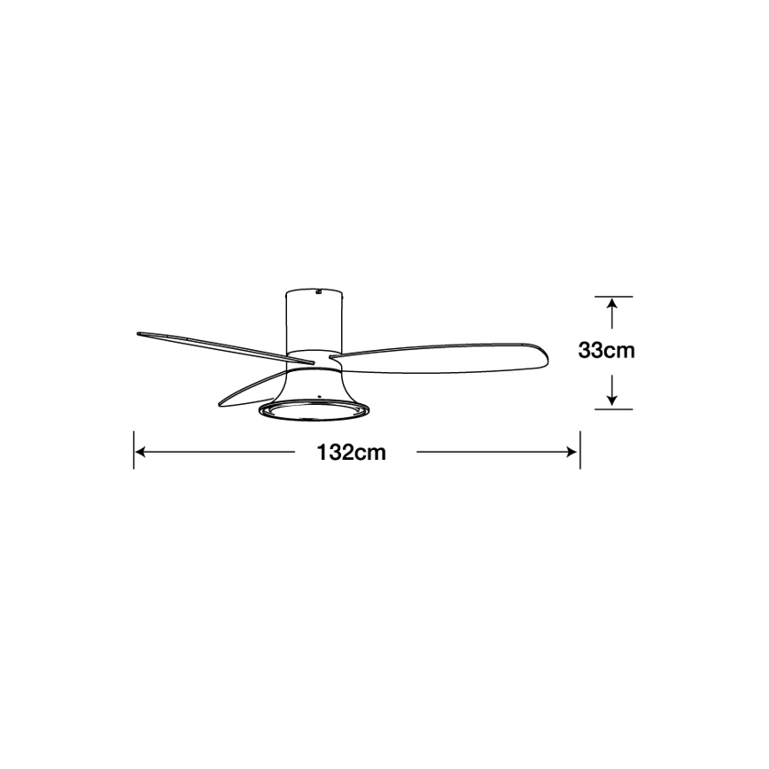 Lucci Air 210663 - Ventoinha de teto LED com regulação FLUSSO 1xGX53/18W/230V castanho + controlo remoto