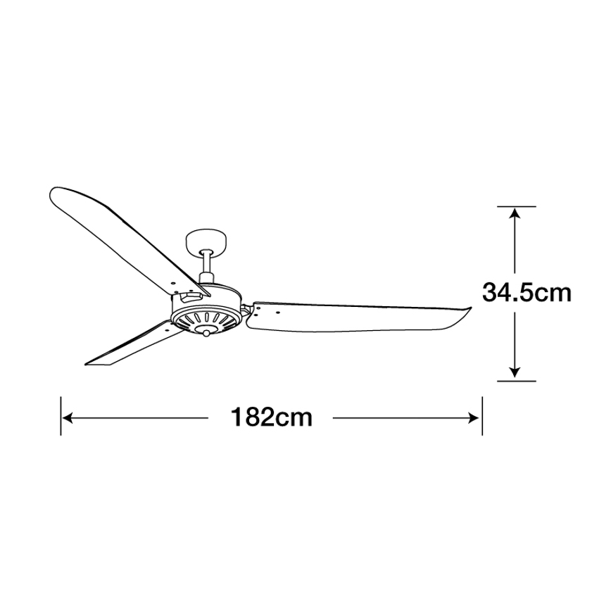 Lucci Air 211022 - Ventilador de teto AIRFUSION CAROLINA marrom